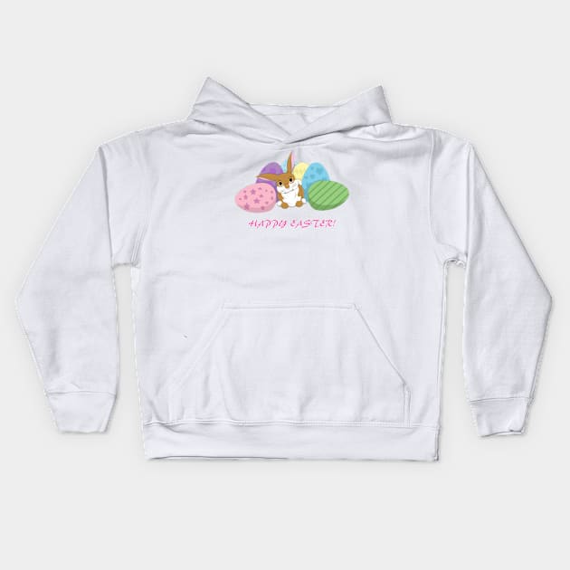 Easter Bunny Kids Hoodie by SakuraDragon